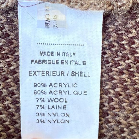 Charlie B Wool Blend Open Front Sweater Jacket Made in Italy Size S - Picture 8 of 10